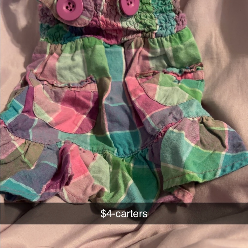 Carter's Multicolor Plaid Kids Casual Dress